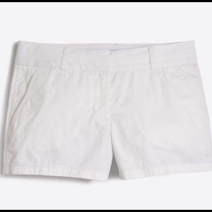 J.Crew White Chino Shorts